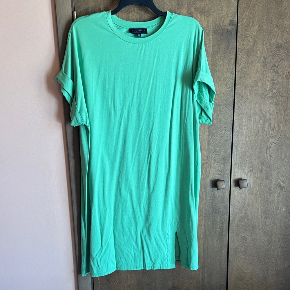 Eloquii Green Midi Dress